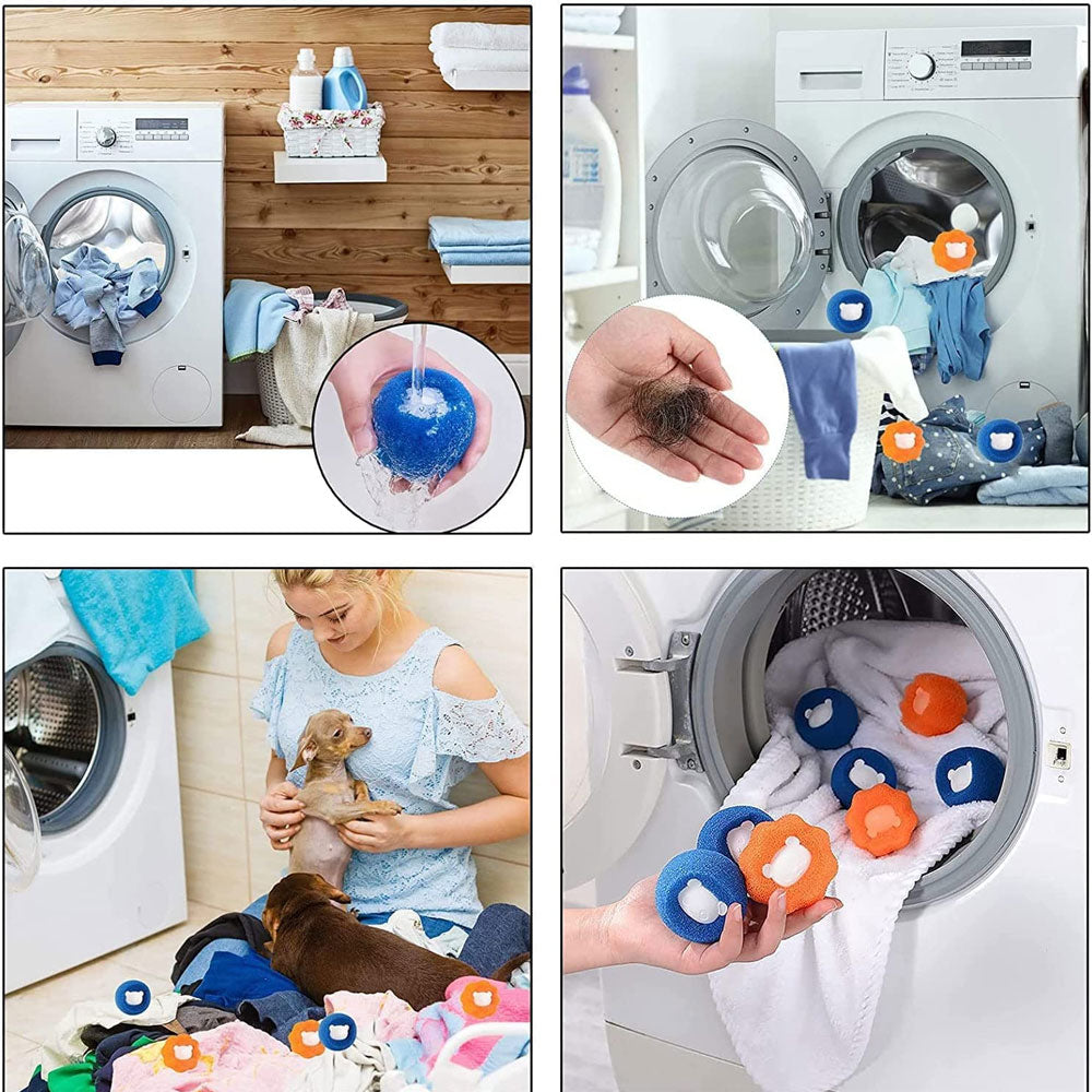 Magische Wasmachine Ballen, verwijder snel huisdierhaar van uw wasgoed.