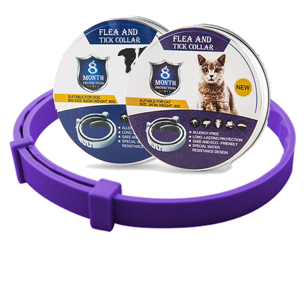Vlooien & teken band. Hou je hond of kat 8 maanden vlooien en teken vrij!