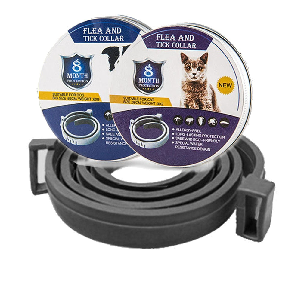 Vlooien & teken band. Hou je hond of kat 8 maanden vlooien en teken vrij!