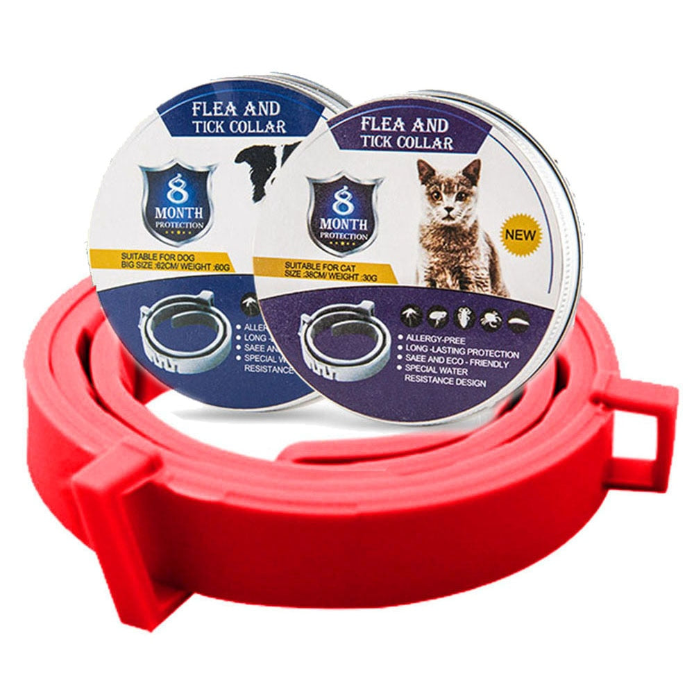 Vlooien & teken band. Hou je hond of kat 8 maanden vlooien en teken vrij!