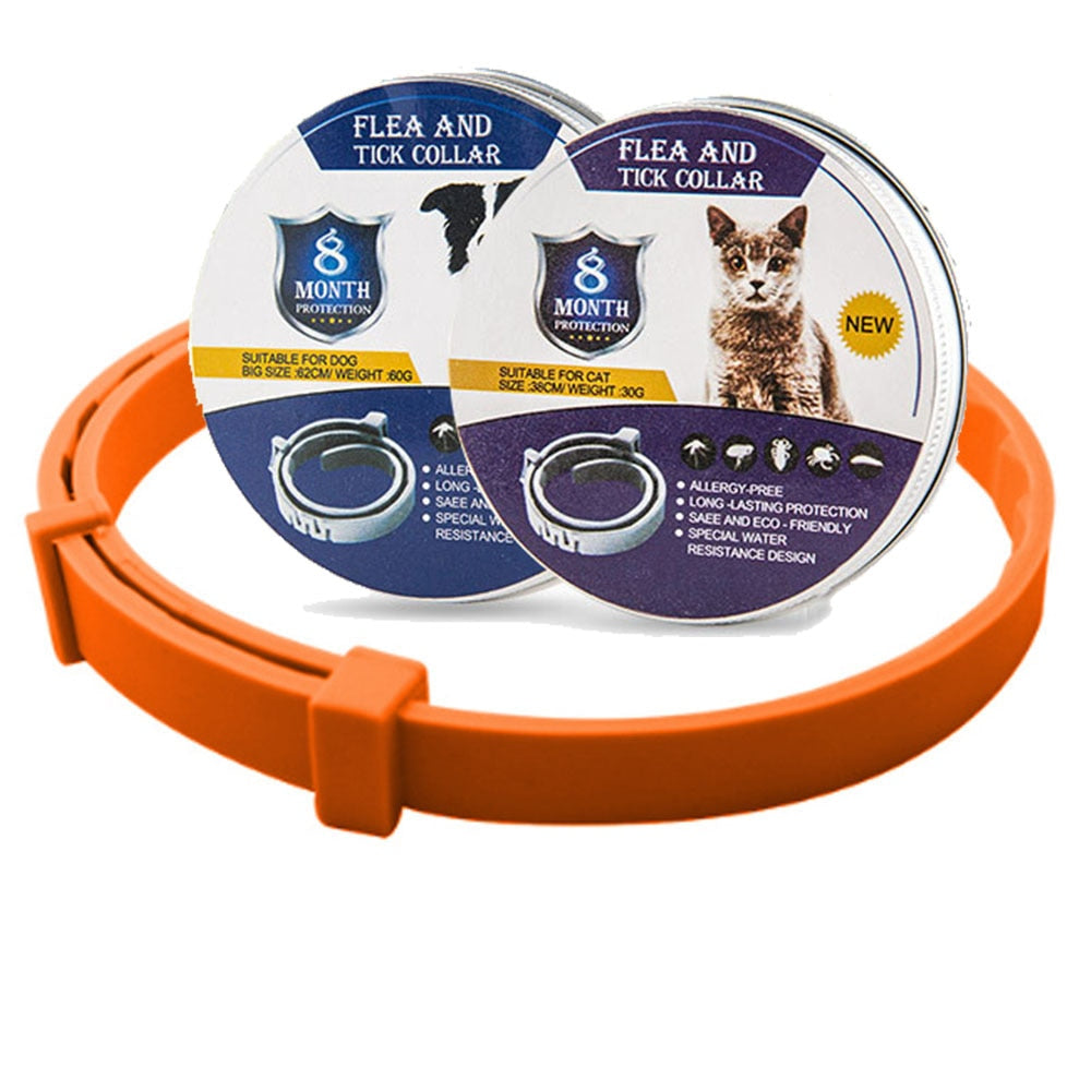 Vlooien & teken band. Hou je hond of kat 8 maanden vlooien en teken vrij!