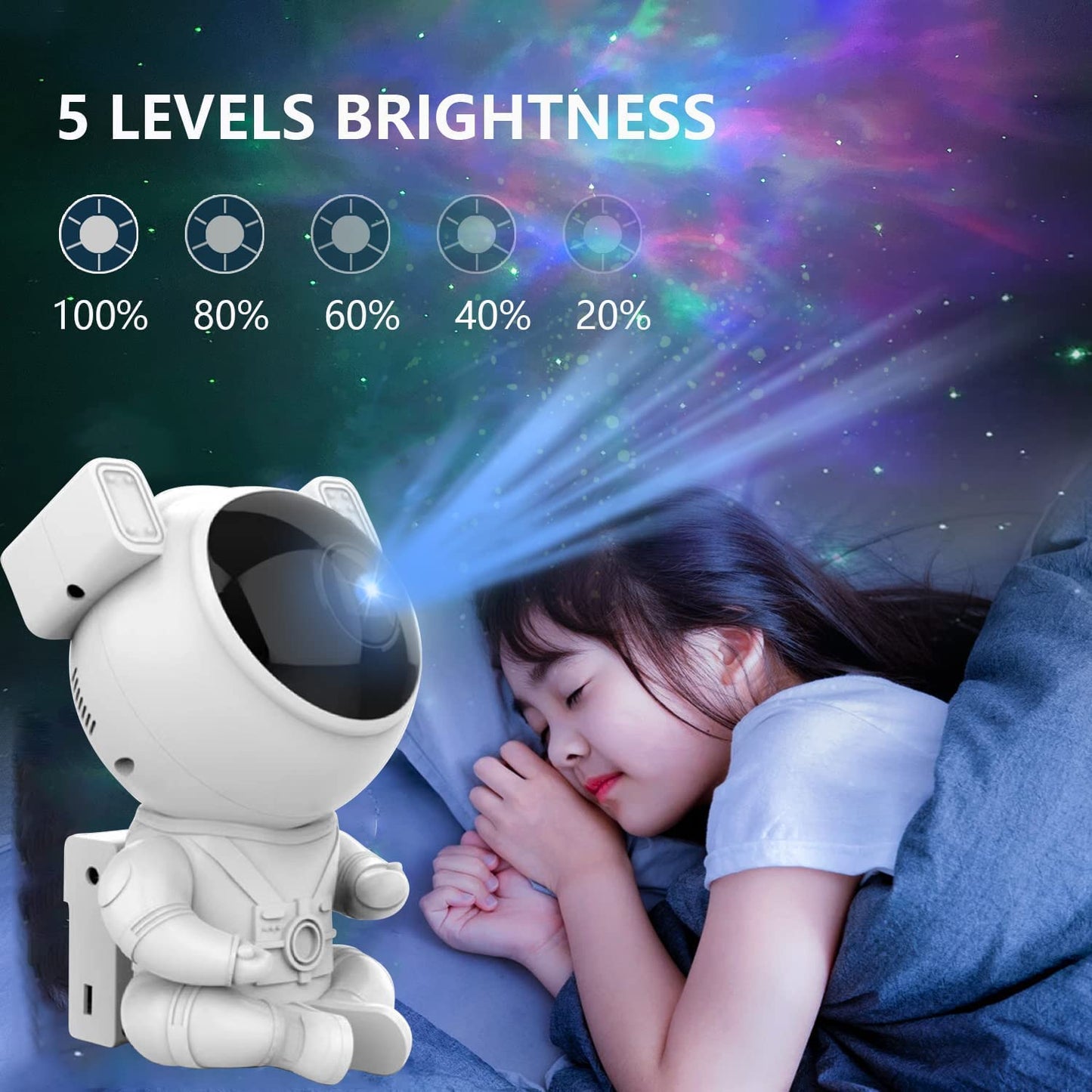 Astronaut Galaxy Starry Projector. Super gave nachtlamp, tover in een handomdraai je volledige kamer om in een sterrenhemel.
