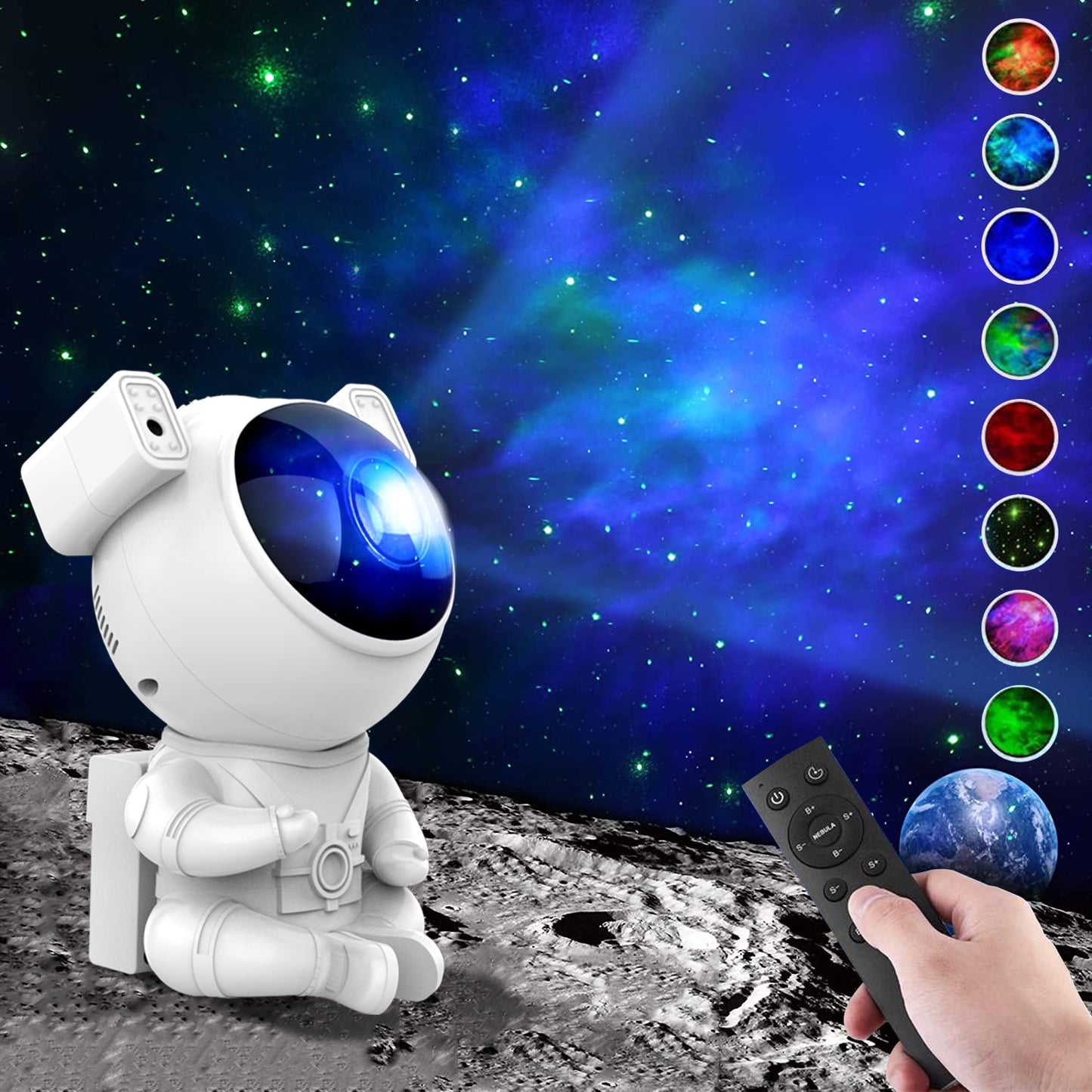Astronaut Galaxy Starry Projector. Super gave nachtlamp, tover in een handomdraai je volledige kamer om in een sterrenhemel.